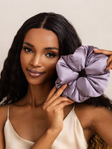[Deep Purple] SilkSilky-UK Scrunchie 001