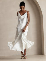 [White] SilkSilky-UK Skirt 007