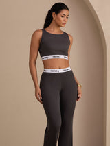 [Gray] SilkSilky-UK Sleeveless Crew Neck Women's Outfit Sets 003