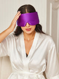 SilkSilky UK 19Momme Pure Silk Eye Mask Purple 003