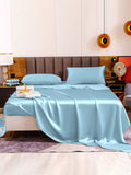 SilkSilky UK 19Momme Pure Silk Bedding Set LightBlue 004