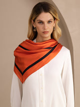 [Orange Square] SilkSilky-UK Scarf 003
