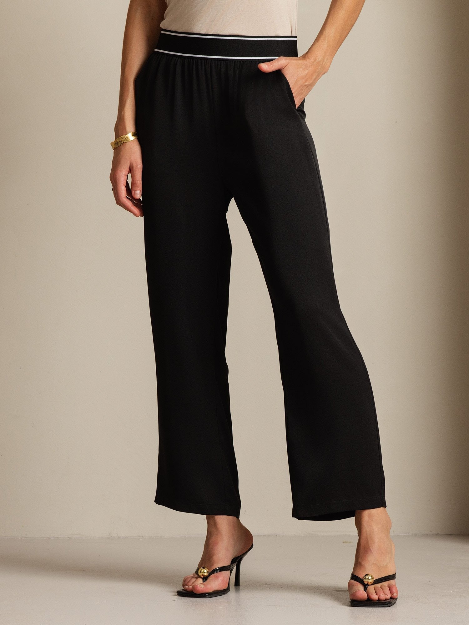 [Black] SilkSilky-UK 22Momme Silk Womens Pants 008