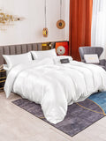 SilkSilky UK 19Momme Pure Silk Bedding Set White 001