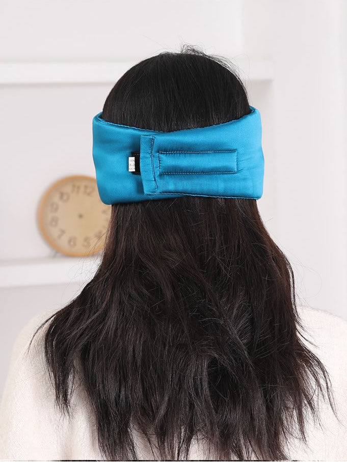 [Teal] SilkSilky-UK 19Momme Pure Silk Eye Mask 003
