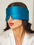 SilkSilky UK 19Momme Pure Silk Eye Mask Teal 001