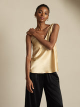 [Champagne] SilkSilky-UK Sleeveless V Neck Camisole 007