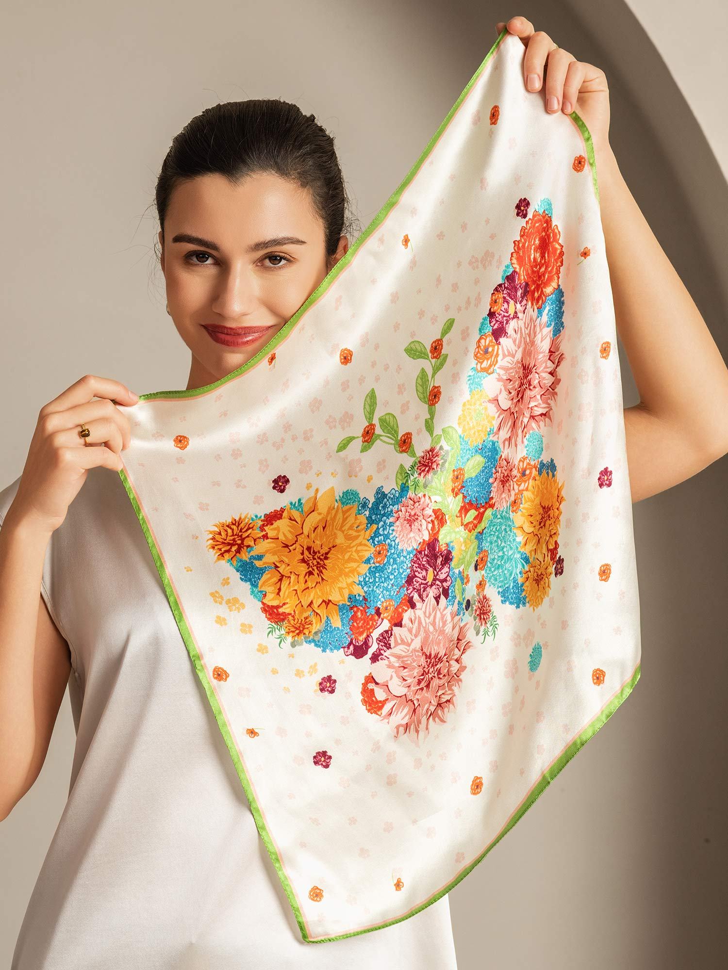 [P091] SilkSilky-UK Pure Silk Scarf 004