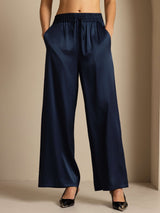 [DarkBlue] SilkSilky-UK 19Momme Silk Womens Pants 001