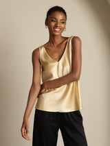 [Champagne] SilkSilky-UK Sleeveless V Neck Camisole 005
