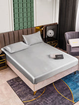 [Silver] SilkSilky-UK 25Momme Bed Linen Set 001