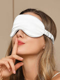 SilkSilky UK 19Momme Pure Silk Eye Mask White 002