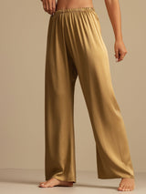 [Tan] SilkSilky-UK 19Momme Machine-Washable Silk Women's Sleep Shorts 004
