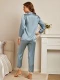 SilkSilky-UK-Pure-Silk-Long-Sleeve-Lapel-Women's-Pyjamas-Steel-Blue-004