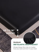 [Black] SilkSilky-UK 19Momme Sheet 004