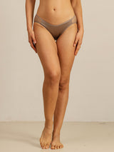 [Coffee] SilkSilky-UK 19Momme Stretch Silk Charmeuse Panty 001
