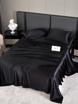 [Black] SilkSilky-UK 19Momme Bed Linen Set 002