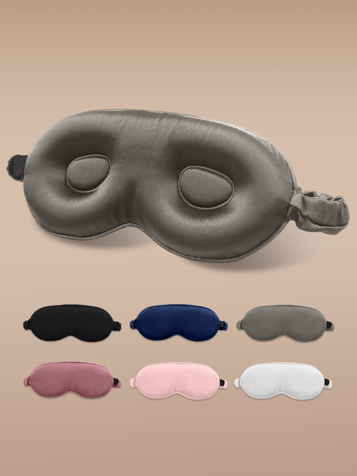 [Dark Gray] SilkSilky-UK 22Momme Pure Silk Eye Mask 001