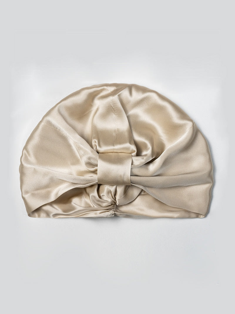 SilkSilky-UK-Pure-Silk-Sleep-Cap-Beige-005