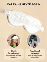 [White] SilkSilky-UK Sleep Mask 006