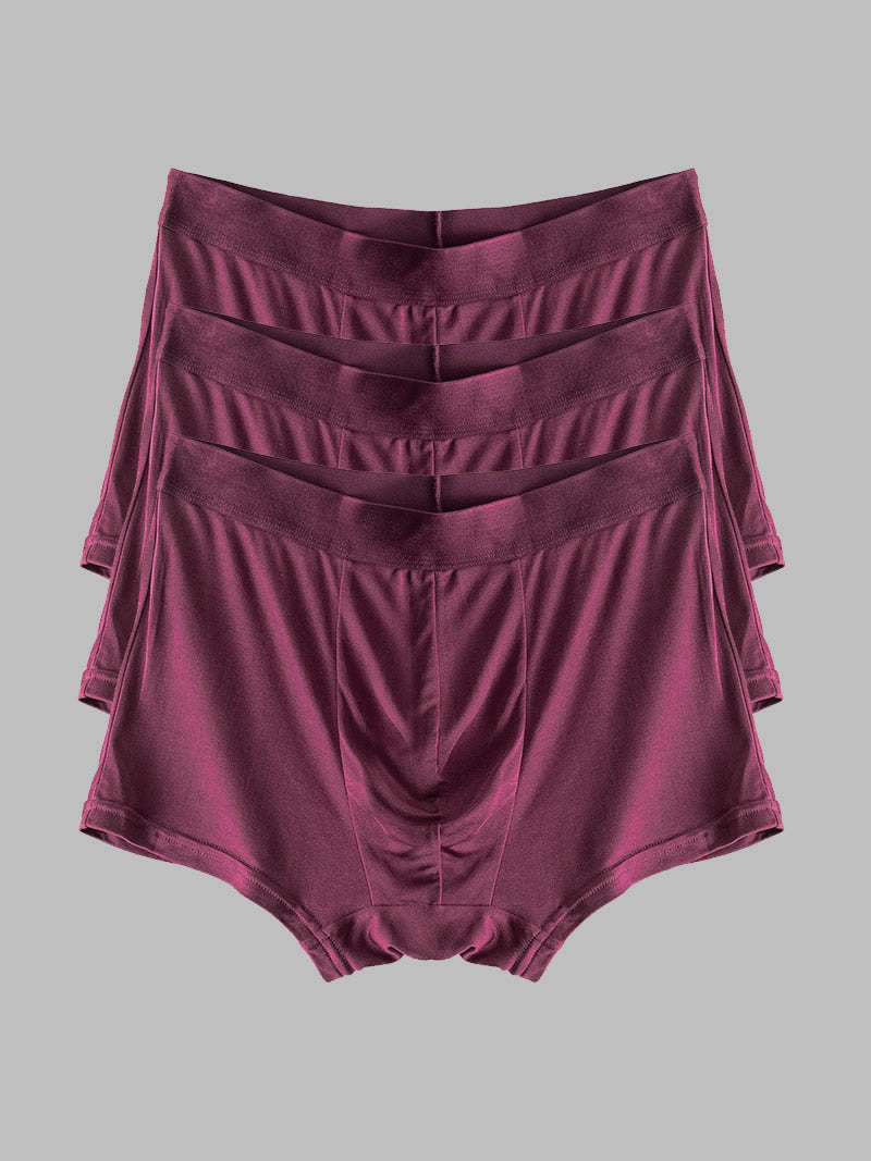 [Wine] SilkSilky-UK Pure Silk Mens Underwear 006