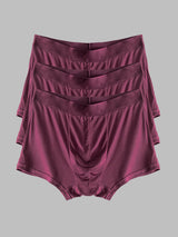 [Wine] SilkSilky-UK 100% Silk Jersey Men's Underwear 006
