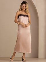 [Tuscany] SilkSilky-UK Spaghetti Strap Square Neck Dress 007