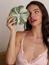 [Light Green] SilkSilky-UK Scrunchie 001