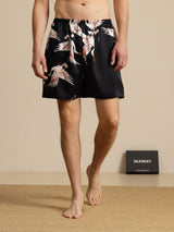 [Black] SilkSilky-UK Men's Sleep Shorts 003