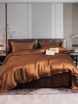[Coffee] SilkSilky-UK 22Momme Bed Linen Set 001