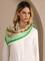[Sand Crocodile] SilkSilky-UK Scarf 004