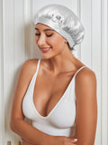 SilkSilky UK Pure Silk Sleep Cap Silver 003