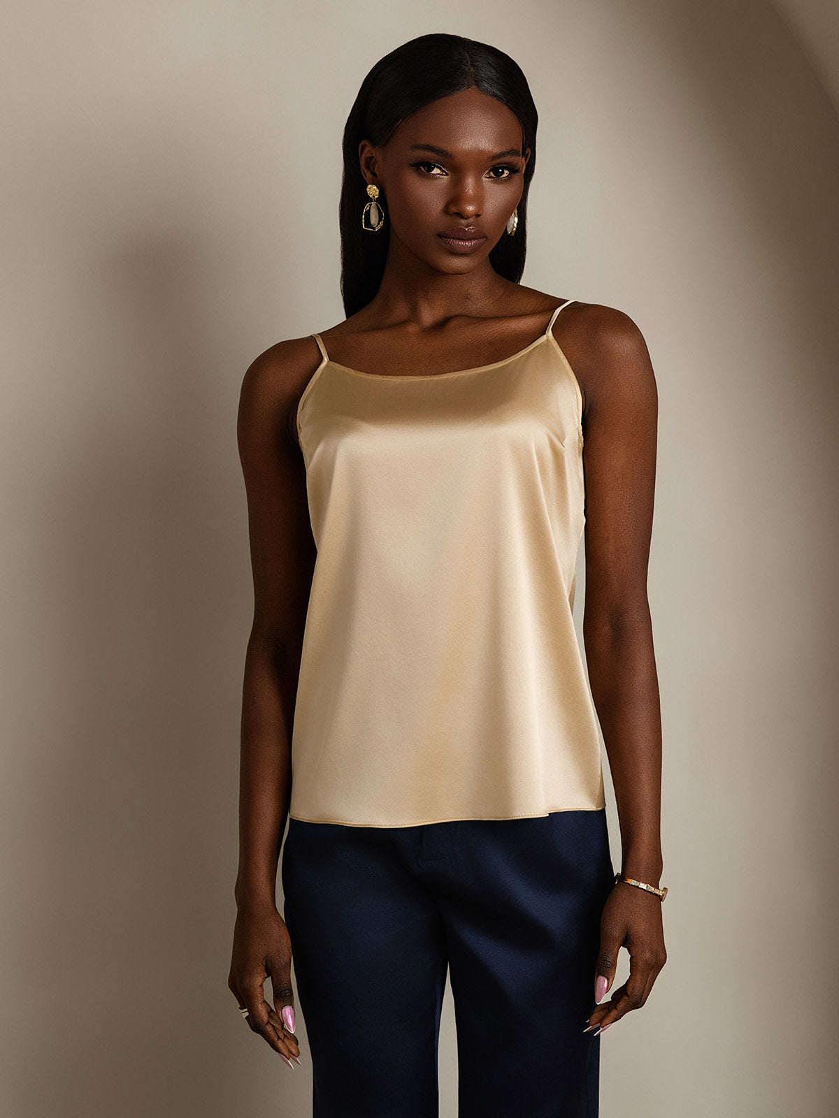 [Champagne] SilkSilky-UK 19Momme Silk Camisoles 003