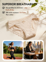 [Beige] SilkSilky-UK 100% Silk Jersey Panty 004