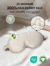 [Light Gray] SilkSilky-UK 22Momme Sleep Mask 006