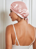 SilkSilky UK Pure Silk Sleep Cap Pink 009