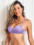 SilkSilky UK Silk Knitted Bra Purple 001