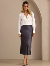 [Dark Gray] SilkSilky-UK Skirt 003