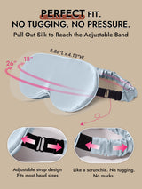 [Light Blue] SilkSilky-UK 22Momme Sleep Mask 004