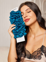 [Teal] SilkSilky-UK Scrunchie 002
