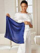[Dark Blue] SilkSilky-UK Scarf 004