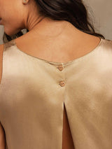 [Champagne] SilkSilky-UK Sleeveless Women's Pyjamas 005