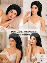 [Black] SilkSilky-UK Sleep Cap 006