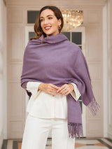 [Purple] SilkSilky-UK Wool Scarf 003