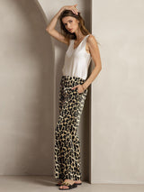[Leopard] SilkSilky-UK 19Momme Silk Womens Pants 003,