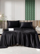 [Black] SilkSilky-UK 25Momme Bed Linen Set 006