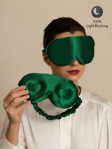 [Dark Green] SilkSilky-UK Sleep Mask 001
