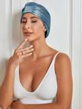 SilkSilky-UK-Pure-Silk-Sleep-Cap-Steel-Blue-002