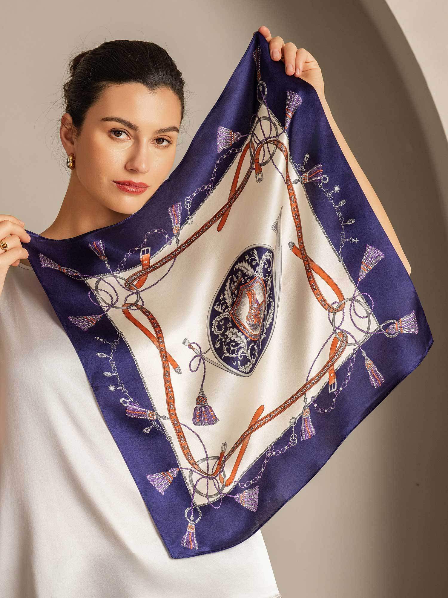 [P097] SilkSilky-UK Pure Silk Scarf 002,