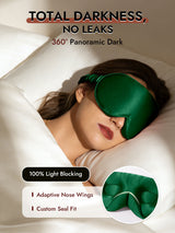 [Dark Green] SilkSilky-UK Sleep Mask 002